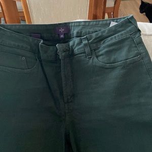 NYDJ Marilyn Straight jeans in dark green